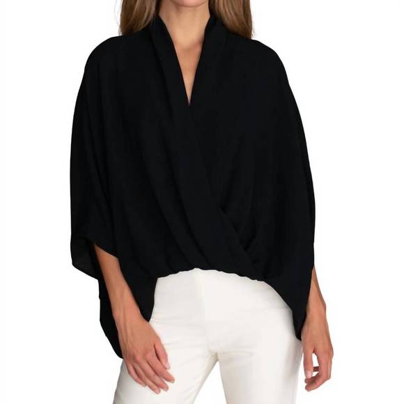 NEW TRINA TURK concourse top in black - Picture 1 of 2